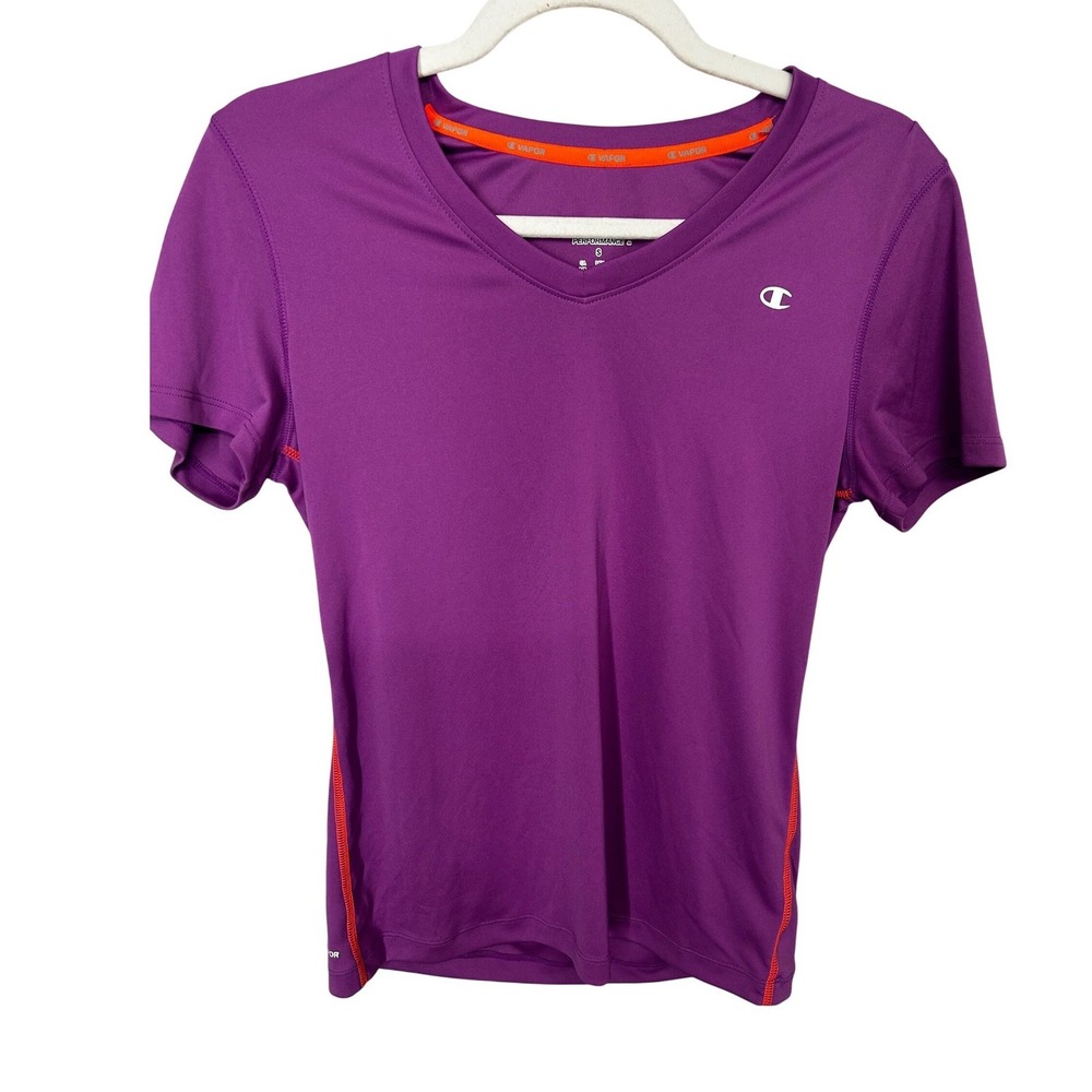 Champion Purple Performance Short-Sleeved Tee Shirt Women's Size Small‎